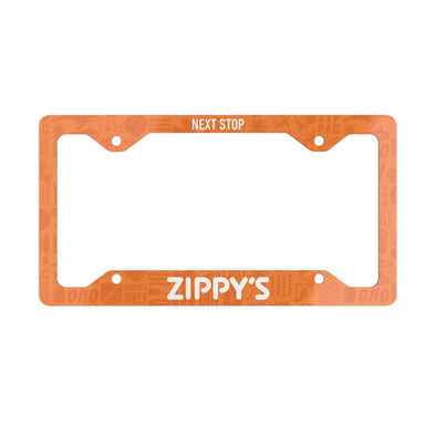 Metal License Plate Frame - Orange