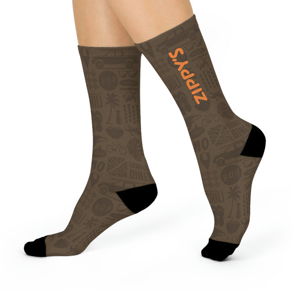 Icons - Brown Tones Cushioned Crew Sock