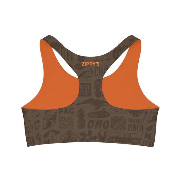 Zippy's Iconic Sports Bra - Brown