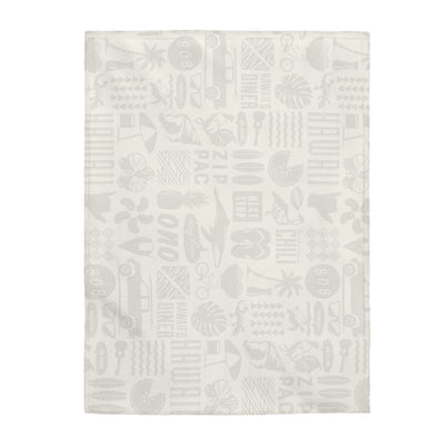 Zippys Iconic - Beige Velveteen Plush Blanket