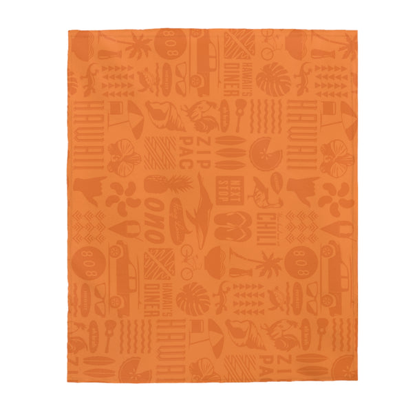 Zippy's Iconic - Orange Velveteen Plush Blanket